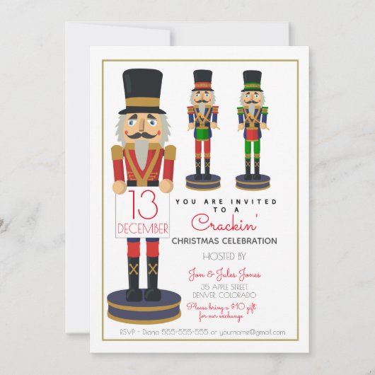 Liefdadigheidsnotenknaker Kerst fundraiser Ouderra Kaart (Voorkant)