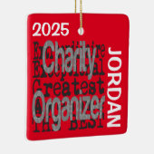 Liefdadigheidsorganisator Buitengewone CUSTOM Keramisch Ornament (Rechts)