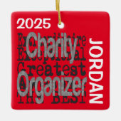 Liefdadigheidsorganisator Buitengewone CUSTOM Keramisch Ornament (Voorkant)