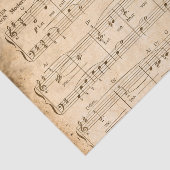 Liefdadigheidspapier ontkoppelen muziek tissuepapier (Detail)