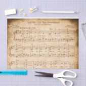 Liefdadigheidspapier ontkoppelen muziek tissuepapier (Craft)