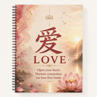 Liefde (愛) Chinees Karakter Notitieboek
