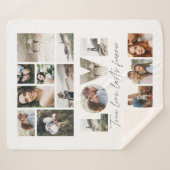 Liefde 16 foto moderne, minimale persoonlijke cade sherpa deken (Voorkant (horizontaal))