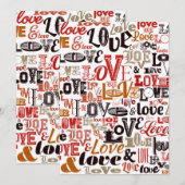 Liefde 1 bedankkaart (Voorkant / Achterkant)