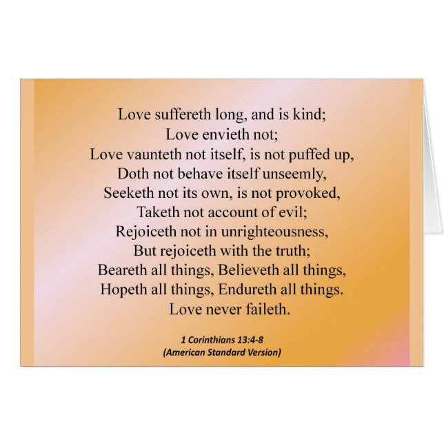 Liefde 1 Corinthians 13-4 Condensed (Voorkant Horizontaal)