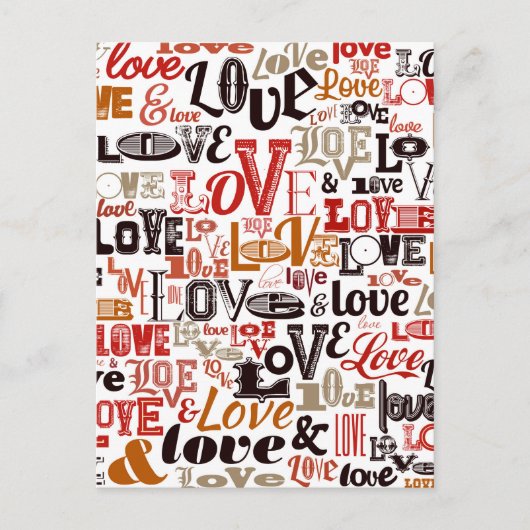 Liefde 1 feestdagenkaart (Voorkant)