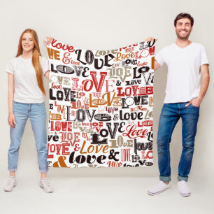 Liefde 1 fleece deken