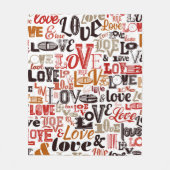 Liefde 1 fleece deken (Voorkant)