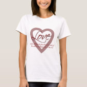 Liefde 1 Peter 4:8 T-shirt (Voorkant)
