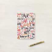 Liefde 1 post-it® notes (Op bureau)