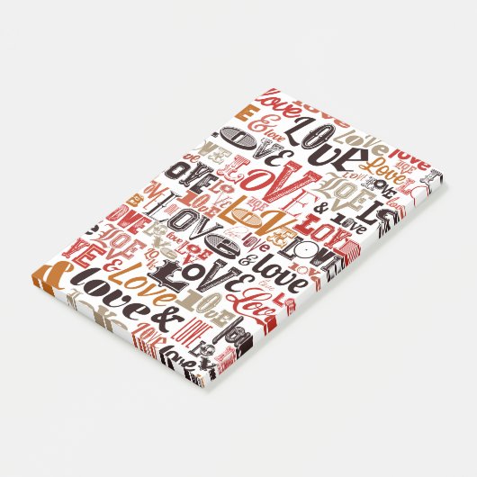 Liefde 1 post-it® notes (Schuin)