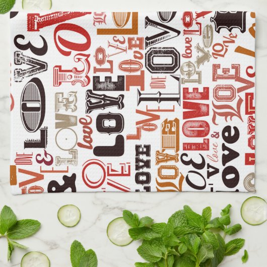 Liefde 1 theedoek (Gevouwen)