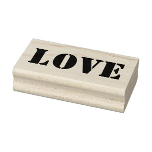 LIEFDE 1 "x2.5" Rubber Stamp / Stencil Rubberstempel
