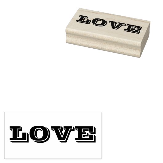LIEFDE 1 "x2.5" Rubber Stamp / Vineta Rubberstempel (Gestempeld)