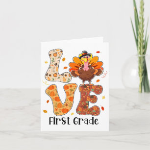 Liefde 1e klas Teacher Life Thanksgiving Herfst Tu Kaart