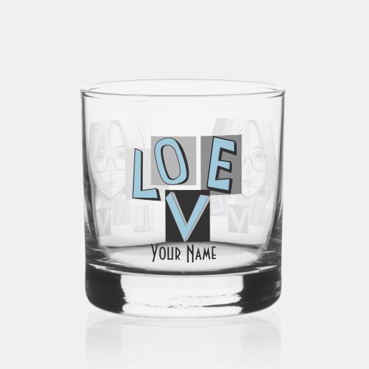 Liefde 24 whisky glas (Links)