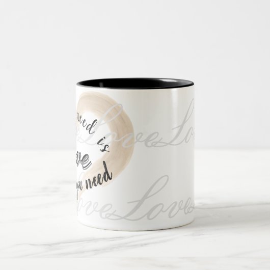 Liefde 2.0 tweekleurige koffiemok (Center)