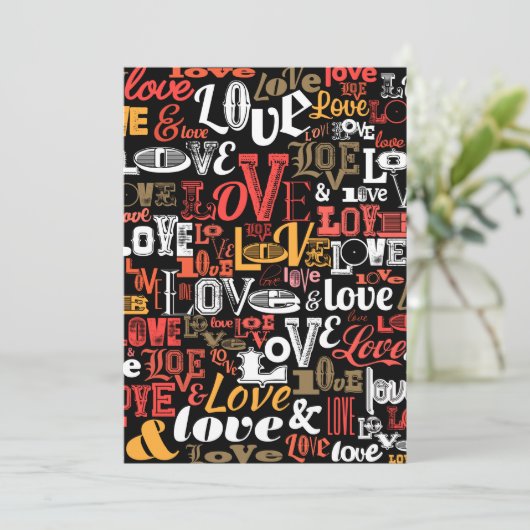 Liefde 2 bedankkaart (Staand voorkant)