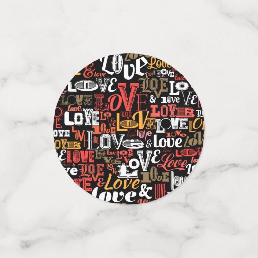 Liefde 2 confetti (Kleine voorkant)