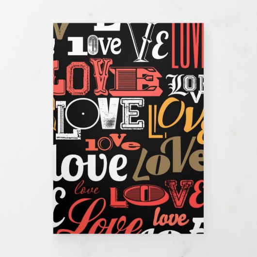 Liefde 2 drieluik wenskaart (Cover)
