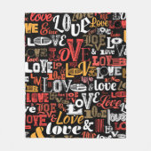 Liefde 2 fleece deken (Voorkant)