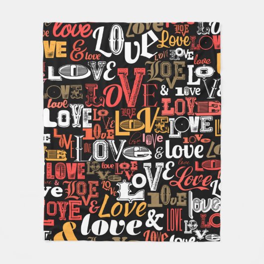 Liefde 2 fleece deken (Voorkant)