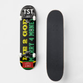 LIEFDE 2 GOD TROUW 4 GELD Skateboard (Voorkant)