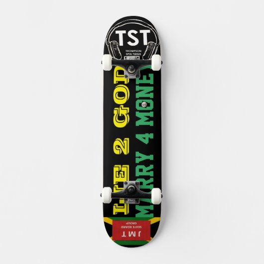 LIEFDE 2 GOD TROUW 4 GELD Skateboard (Voorkant)