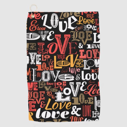 Liefde 2 golfhanddoek (Voorkant)