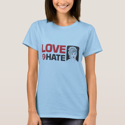 liefde 2 haat kate t-shirt (Voorkant)