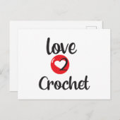 liefde 2 haken briefkaart (Voorkant / Achterkant)