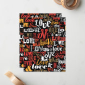 Liefde 2 notitiekaartje (Voorkant / Achterkant in situ)