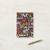 Liefde 2 post-it® notes (Op bureau)