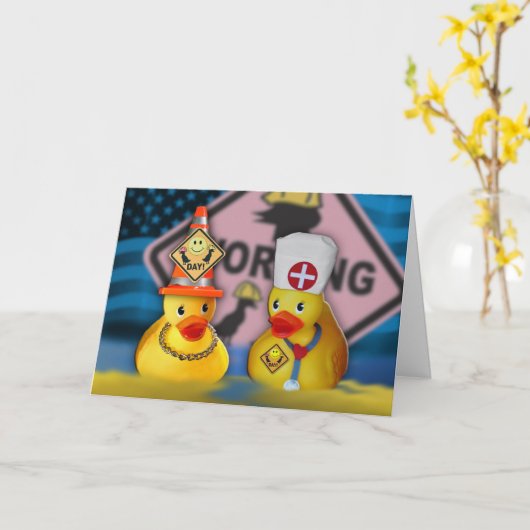 Liefde 2 van de Dag van de Arbeid Kaart (Gele Bloem)