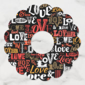 Liefde 2 wijnglaslabel (Voorkant)