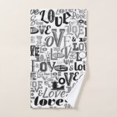 Liefde 3 bad handdoek (Handdoek)