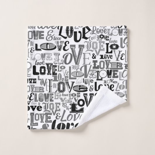 Liefde 3 bad handdoek (Wasdoekje)