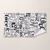 Liefde 3 bad handdoek (Handdoek)