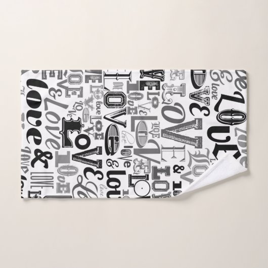 Liefde 3 bad handdoek (Handdoek)