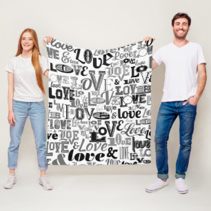 Liefde 3 fleece deken