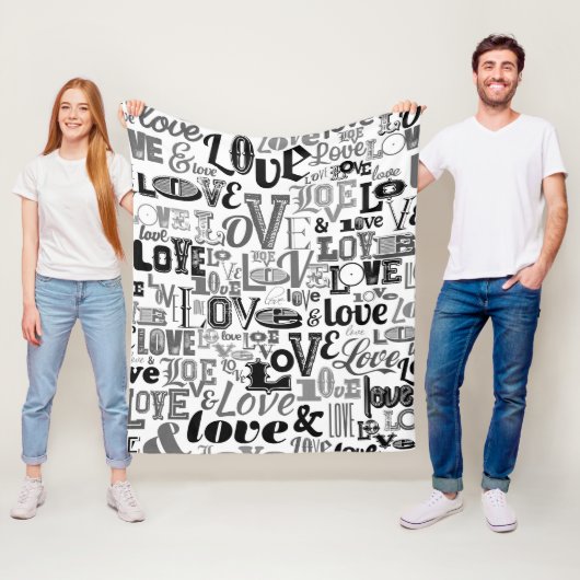 Liefde 3 fleece deken (In situ)