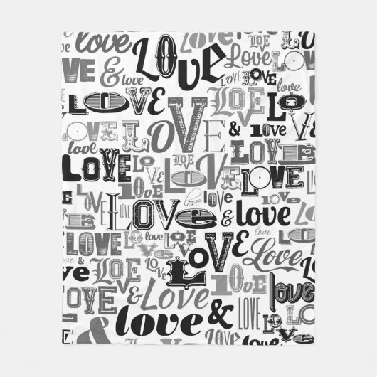 Liefde 3 fleece deken (Voorkant)