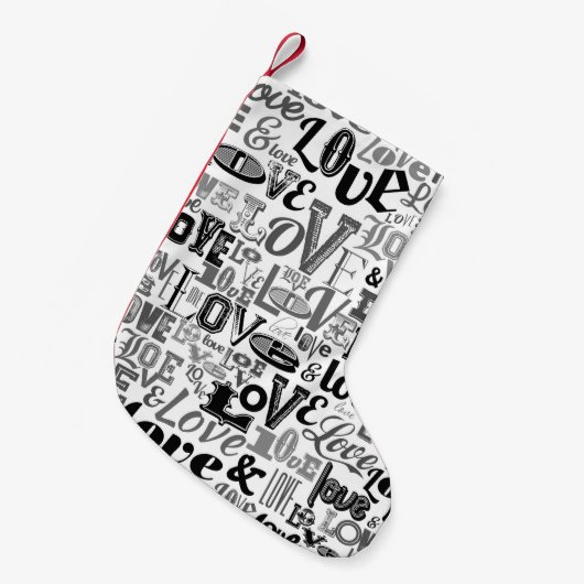 Liefde 3 kleine kerstsok (Voorkant (Hangend))