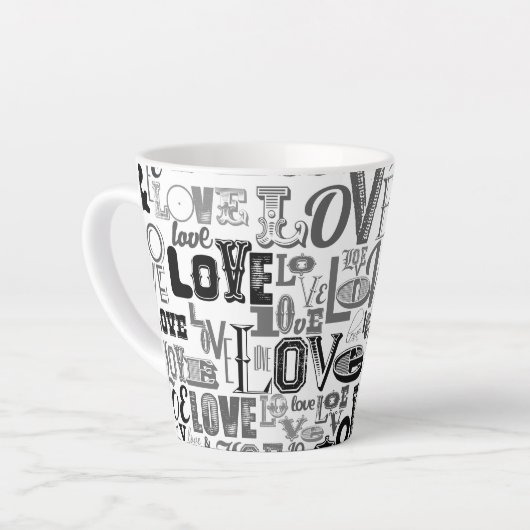 Liefde 3 latte mok (Linkerhoek)