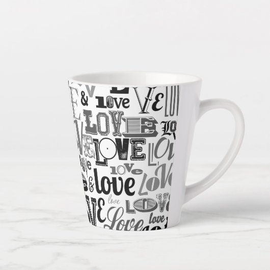 Liefde 3 latte mok (Rechts)