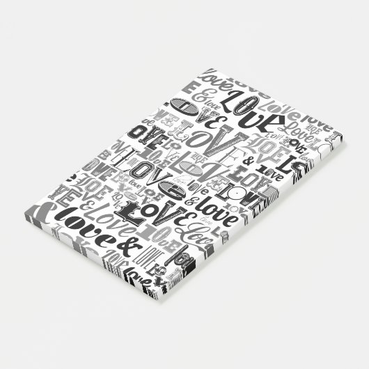Liefde 3 post-it® notes (Schuin)