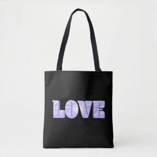 LIEFDE, 3D-ontwerp, modern, uniek, stijlvolle Canv Tote Bag