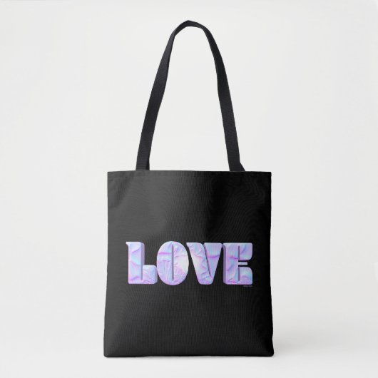 LIEFDE, 3D-ontwerp, modern, uniek, stijlvolle Canv Tote Bag (Voorkant)