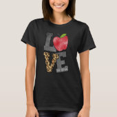 Liefde 3e klas leraar derde klas leraar Apple L T-shirt (Voorkant)