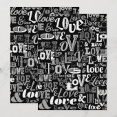 Liefde 4 bedankkaart (Voorkant / Achterkant)